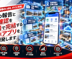 現場報告と情報確認のスマホアプリを作ります 写真付き報告と連絡事項の確認をスマホ一つで