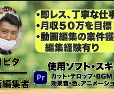 プロの動画編集者が動画をお作りします イメージ1
