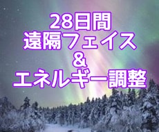 28日間｜遠隔フェイス＆エネルギー調整します 遠隔ヒーリングでストレスを解消し美しいあなたに導きます