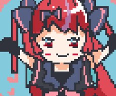 可愛らしいドットで描きます 時間を頂く場合がありますが最短1日で仕上げます。