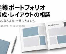 建築ポートフォリオの構成・レイアウトを添削します イメージ1