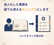 属人化した業務をマニュアル化します イメージ1