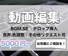 動画編集代行いたします イメージ1