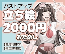実績作り／先着5名／2000円で立ち絵描きます 先着5名様限定！2000円でお試しいただけます！