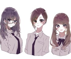 ご希望のイラスト・アイコン・似顔絵を描きます オリジナルのイラストやSNS用アイコンや似顔絵が欲しい方に