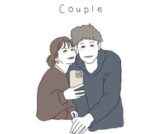 カップル・夫婦・ウェディングイラスト描きます イメージ1