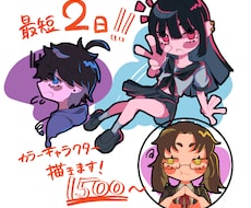 レトロポップなミニキャラを描きます イメージ1