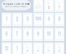 マンスリーカード 作成します 赤ちゃんの成長記念に♡マンスリーカード21種類のセットです