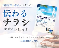 情報を整理して伝わるチラシをデザインします イメージ1