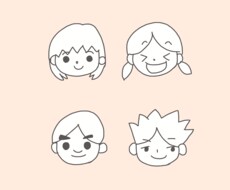 小さなお子さんの似顔絵風アイコン描きます イメージ1