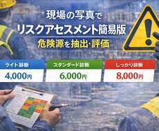 現場監督経験者が写真から安全書類を作成します イメージ1