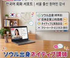 韓国語ネイティブが丁寧に対応！会話レッスンします イメージ1