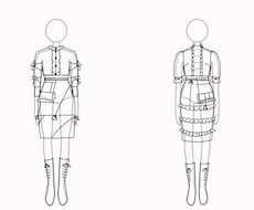 格安でファッションデザイン画を描きます イメージ1