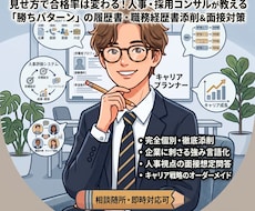 見せ方で合格率は変わる！履歴書作成・転職支援します イメージ1