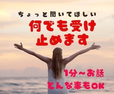 気の済むまでお話し下さい。1分〜何でもお聞きします イメージ1