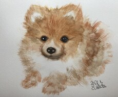 大切な愛犬の似顔絵を描きます イメージ1