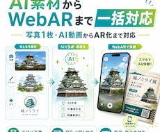 写真やAI動画をWebAR化します イメージ1