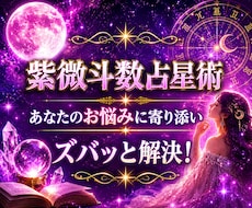 紫微斗数占星術でお悩みにお答えします ☆生まれ持つあなただけの命盤から読み解きアドバイスいたします