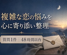タロットで複雑な恋のお悩みを整理します イメージ1