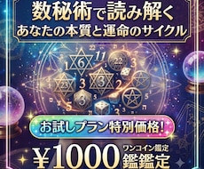 生年月日からあなたの宿命と才能を数秘術で鑑定します イメージ1