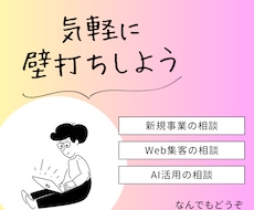 新規事業、マーケ戦略、事業計画なんでも相談乗ります 新規事業立案が得意な現役経営者が親身に壁打ちします