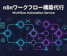 n8nで業務自動化ワークフローを構築します ノーコードで実現！API連携・通知・データ処理を丸ごとお任せ