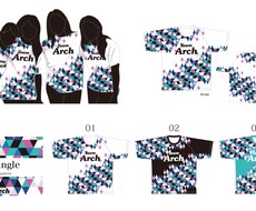 チームTシャツをデザインします 幾何学模様①(ベースデザイン)