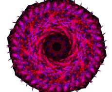 紋様的な円のアイコンを描きます