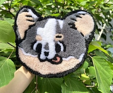 30×25 愛犬のオリジナルラグ作成いたします イメージ1