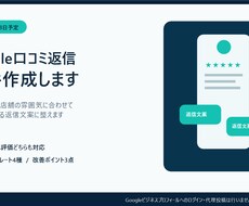 Google口コミ返信文を30件丁寧に作ります イメージ1