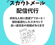 ダイレクトリクルーティングスカウト配信します イメージ1