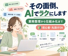 オンライン業務をAIで整理・自動化します イメージ1