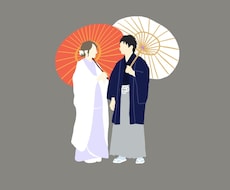お手軽価格で写真からウェディングイラスト作成します イメージ1