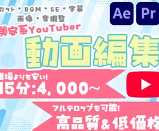 低価格で貴方の美容動画を編集致します