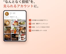 SNSの設計から投稿代行まで対応します 誰に何を届けるかの設計から画像制作・投稿まで