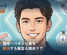 今日から変わる！薄毛・ペタンコ髪を解消します 髪型＆頭皮ケア完全攻略ガイド【全25ページPDF】
