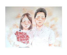 ウェディングシーンにぴったりの似顔絵をお描きします