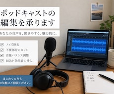 ポッドキャストの音声編集・整音をします イメージ1