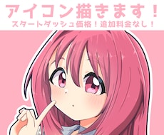 女性キャラの可愛いSNS用アイコンを描きます イメージ1