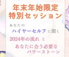 あなたの一年間をハイヤーセルフリーディングします 年末年始限定！2024年どんな流れ？必要なパワーストーンは？