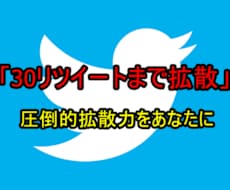 拡散力抜群！30リツイートになるまで拡散し続けます あなたのツイートを輝かせます！