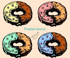 デフォルメされた食べ物のデザイン描きます イメージ1