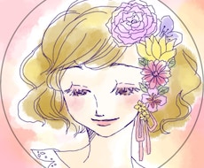 水彩風の優しい雰囲気のSNS用アイコン作成します あなたの似顔絵をキャラクターデザイナーが描きます
