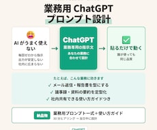 業務用 ChatGPT プロンプト設計します イメージ1