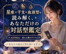 星座×干支×血液型で本質を鑑定します イメージ1