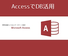Accessで業務効率化！エクセルの資料作成します Accessで効率的にデータ活用したい方へ！