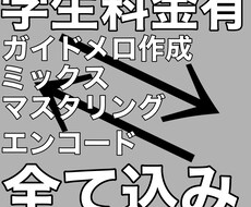 満足度高、歌ってみた投稿まで全てサポート致します イメージ1