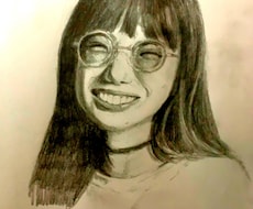 手描きで味のある鉛筆画の似顔絵を作成します 〜手描きの鉛筆画で、写真には無い味を〜