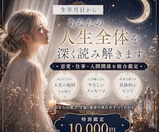 生年月日からあなたの人生全体を深く読み解きます イメージ1
