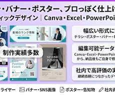 チラシ・ポスター・バナー制作します イメージ1